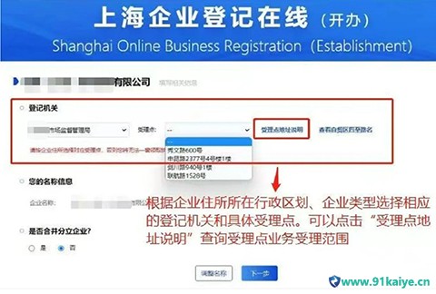 奉贤注册公司网上申报流程步骤_如何办理公司注册