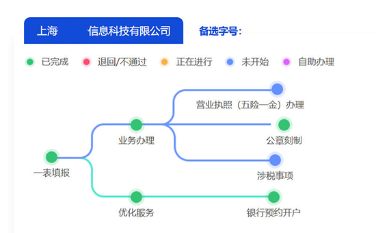 上海奉贤区“一网通办”注册公司完整步骤图解